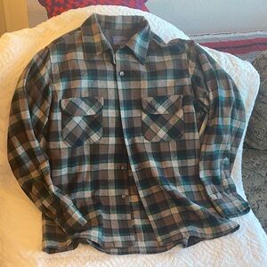 Pendleton Wool Shirt Jacket in Blue & Gold Label